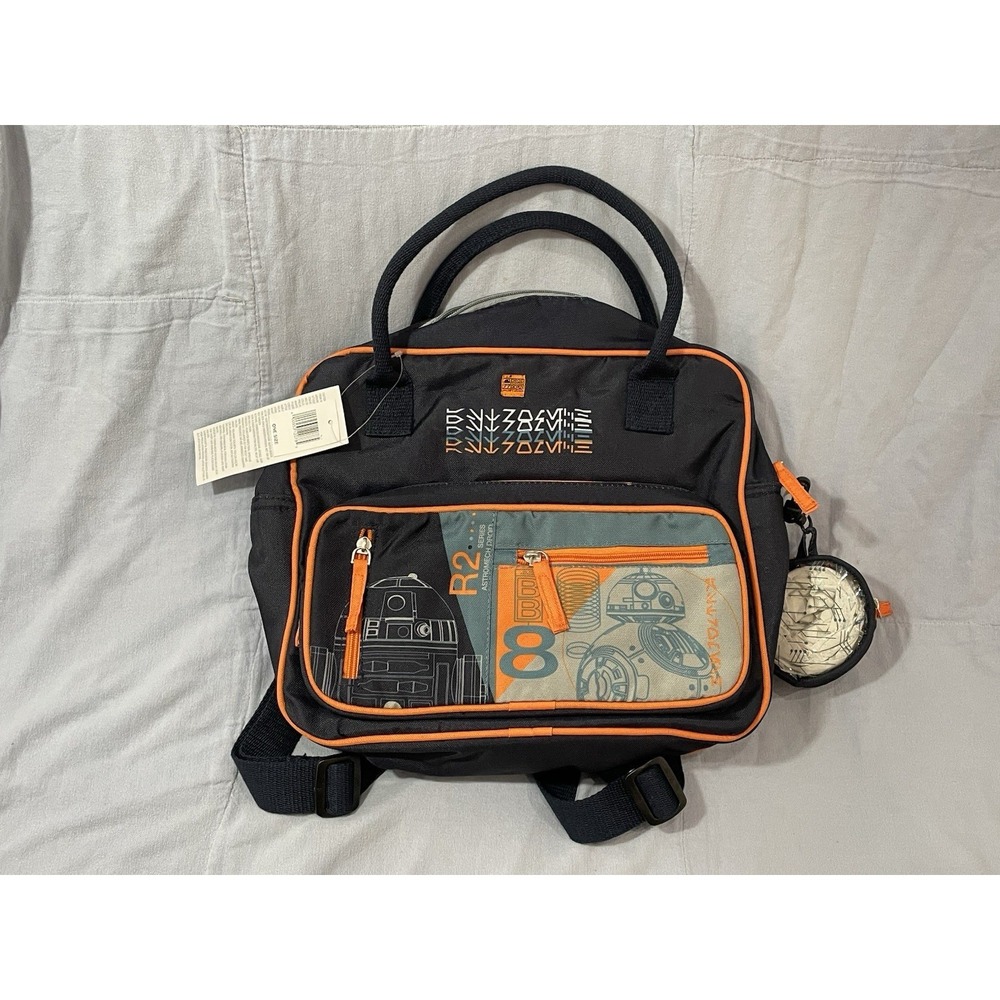 NEW Disney Parks Star Wars Galaxy Edge Droid Depot Backpack Tote Bag R2-D2 & BB8